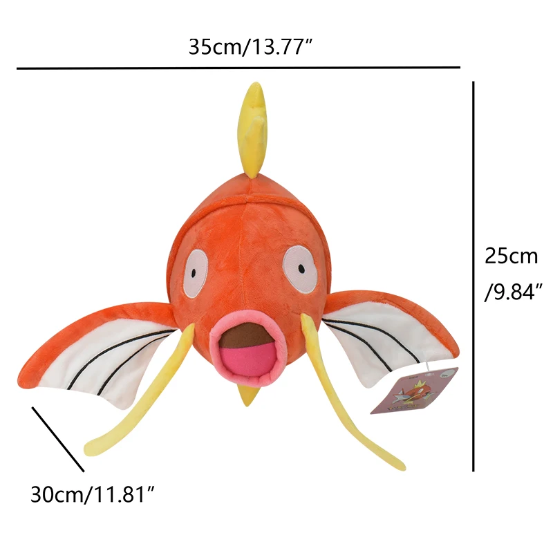 Magikarp Pokemon Anime Stuffed Plush Magicarpe Karpador Cartoon Carp Peluche Doll Cute Fish Stuffed Toy Christmas Gift For Kids