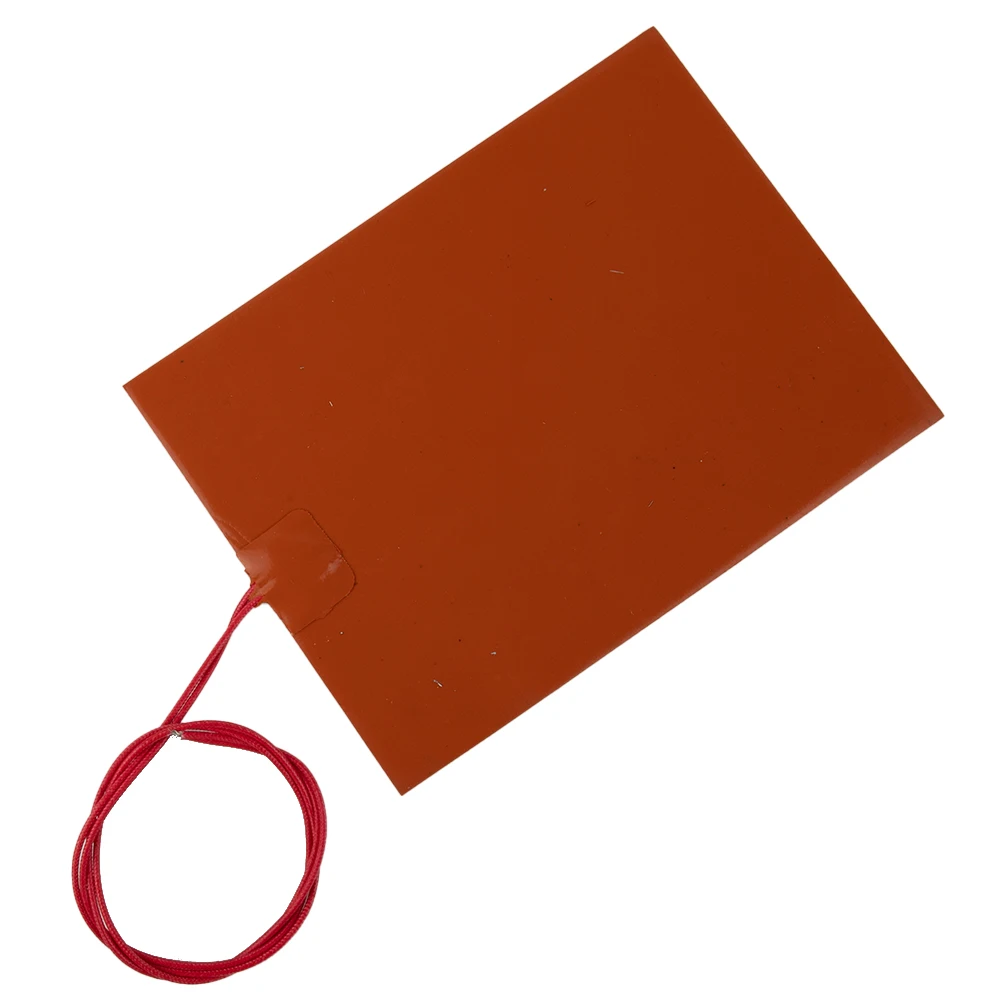 Fast Heating Pad Heater Plate Mat 0.4 W/cm² 150mm Line Electric Flexible Coil Orange Silicone Versatile High Quality