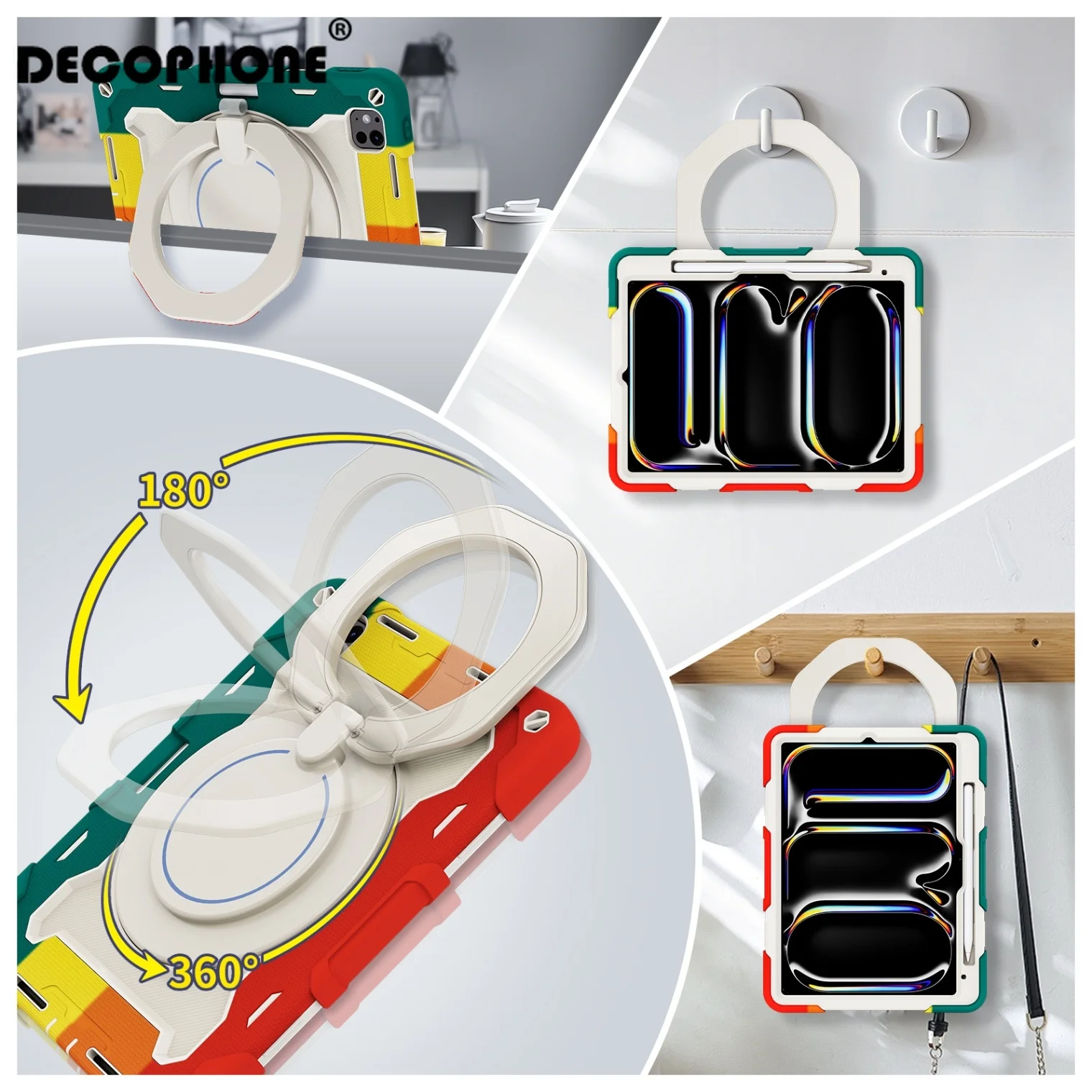 Tablet Case Shock-Resistant Armor Bend-Resistant Silicone for iPad 9thGen10.2-inch /iPad Pro11-inch / Pro 12.9-inch /Air4 / Air2