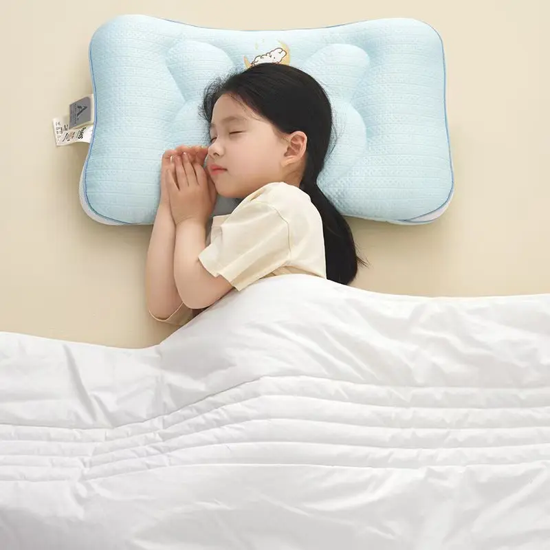 Children's Embroidered Cool Pillow Protect Cervical Spine