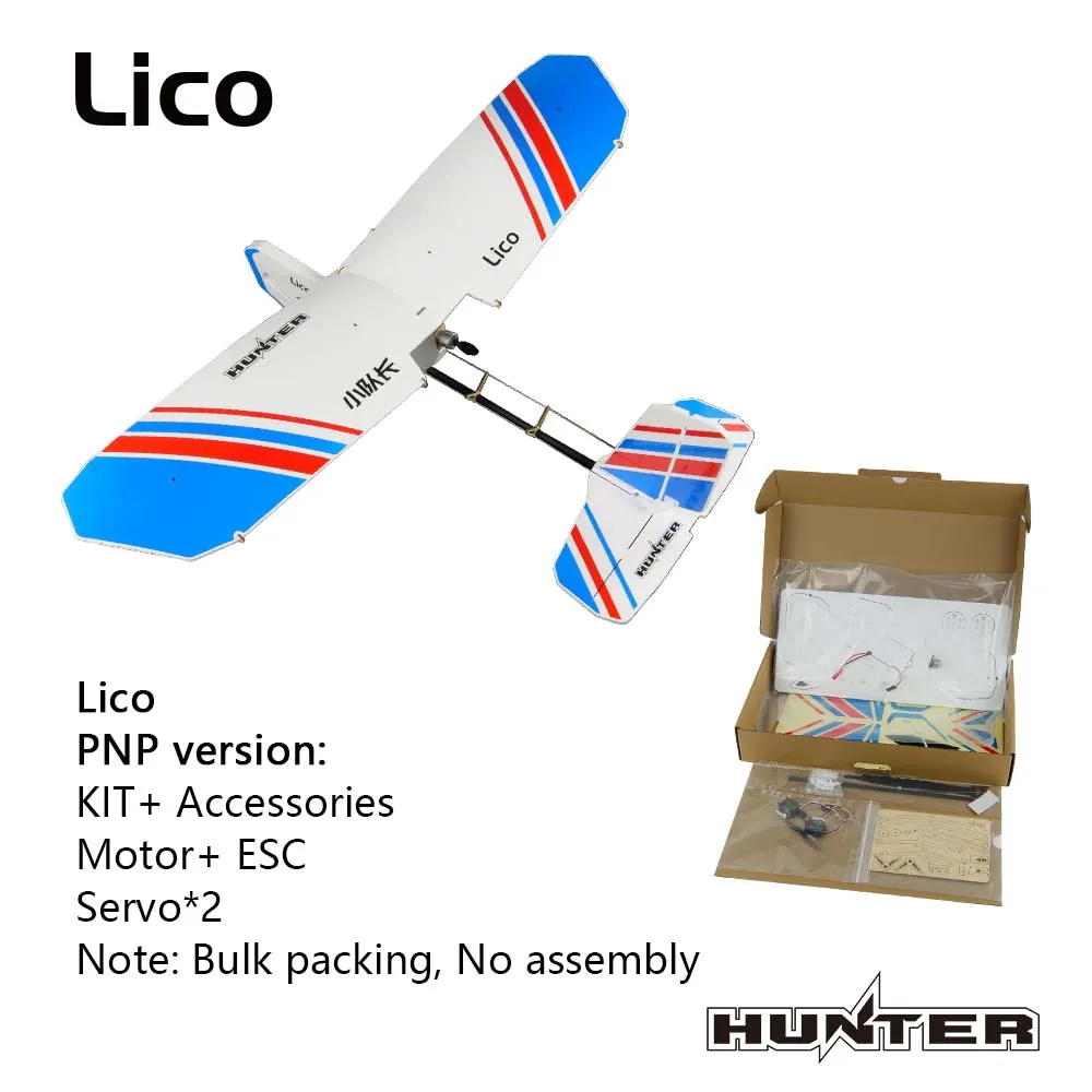 HEMooING/HEE WING Hunter Lico Trainer MPP RC Avion, Mayor Inner, Envergure 640mm, Version ARF, Version PNP