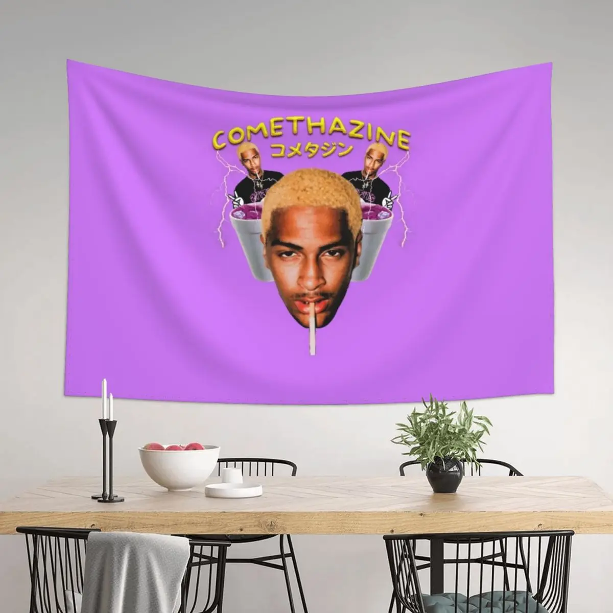

COMETHAZINE Tapestry Outdoor Decor Room Aesthetic Wallpaper Bedroom Cute Room Things Tapestry