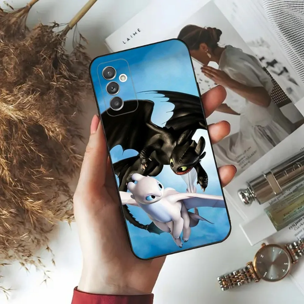 T-Toothless Fury Dragon  Phone Case For Samsung Galaxy A20,A21s,A22,A31,A32,A52,A53,A72,73,A80,A91 Soft Black Phone Cover