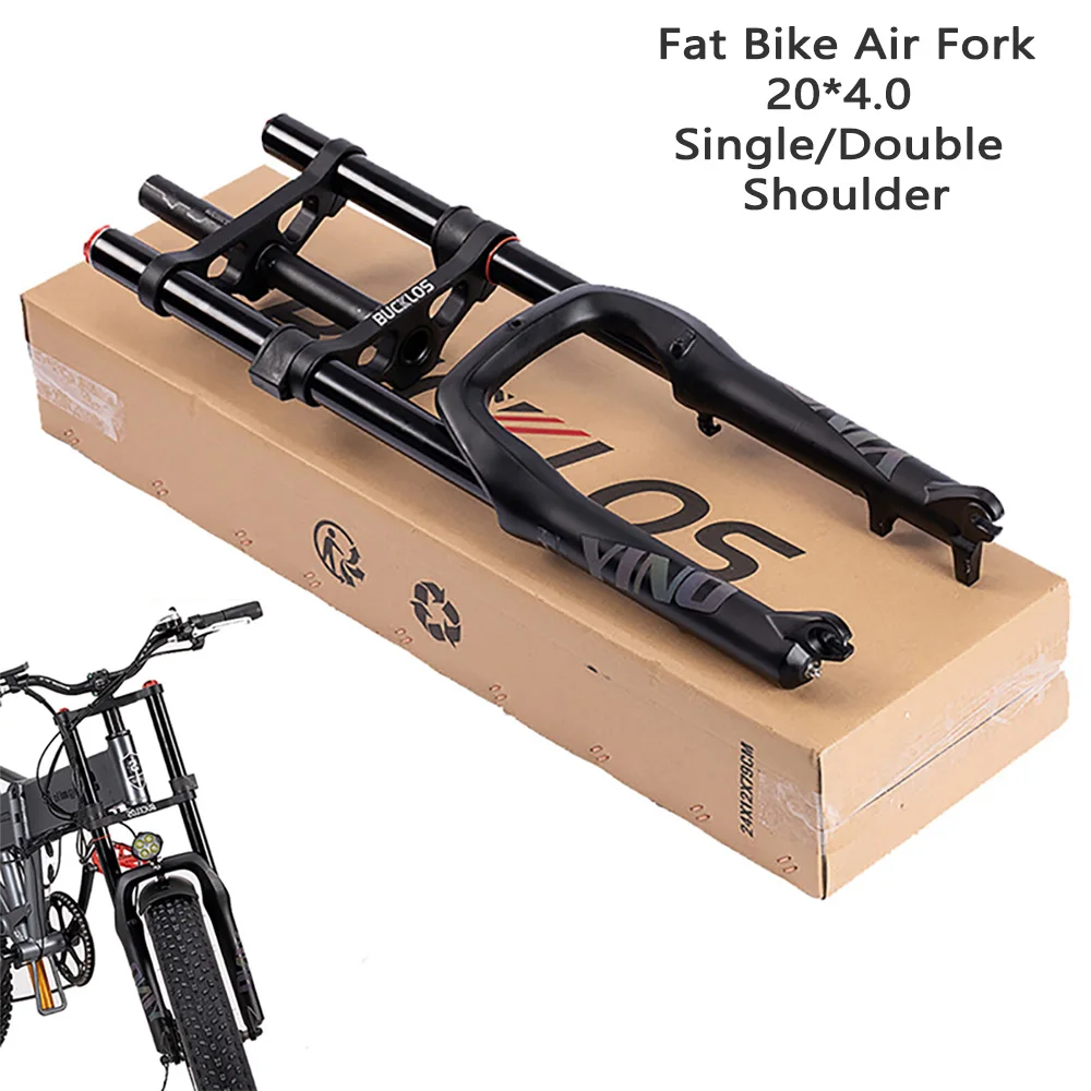 

Quick Release Front Fork for Mountain Bike, Aluminum Alloy Air Forks, Single Shoulder, Double Shoulder, Snow Bike, 20 ", 4.0