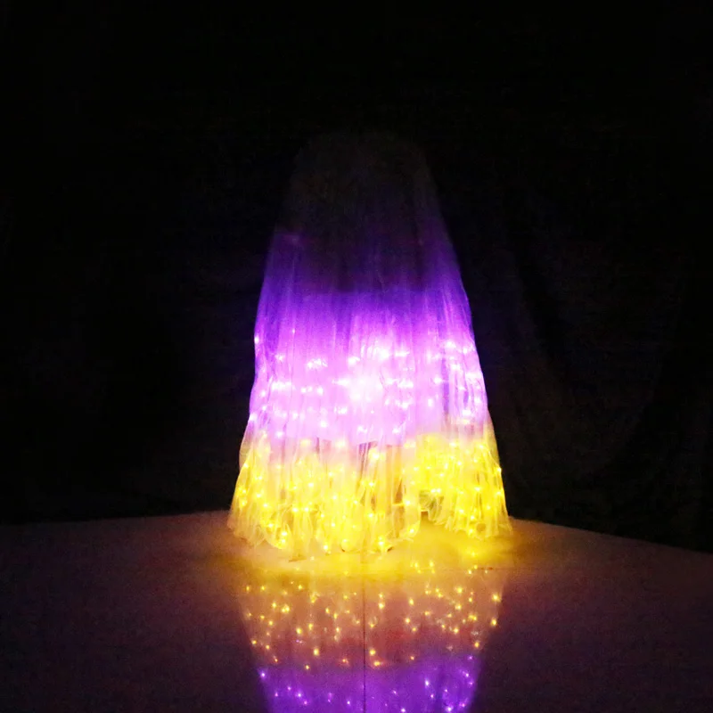 Ali colorate a LED Ali LED per adulti ISIS Danza del ventre Accessori professionali Attrezzatura per la danza del ventre Ali di farfalla senza bastone