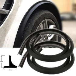 2Pcs Car Splash Guard Fender Flare Extension Wheel Eyebrow Moulding Trim Wheel Arch Strip Extenders Decorative Scratch Universal