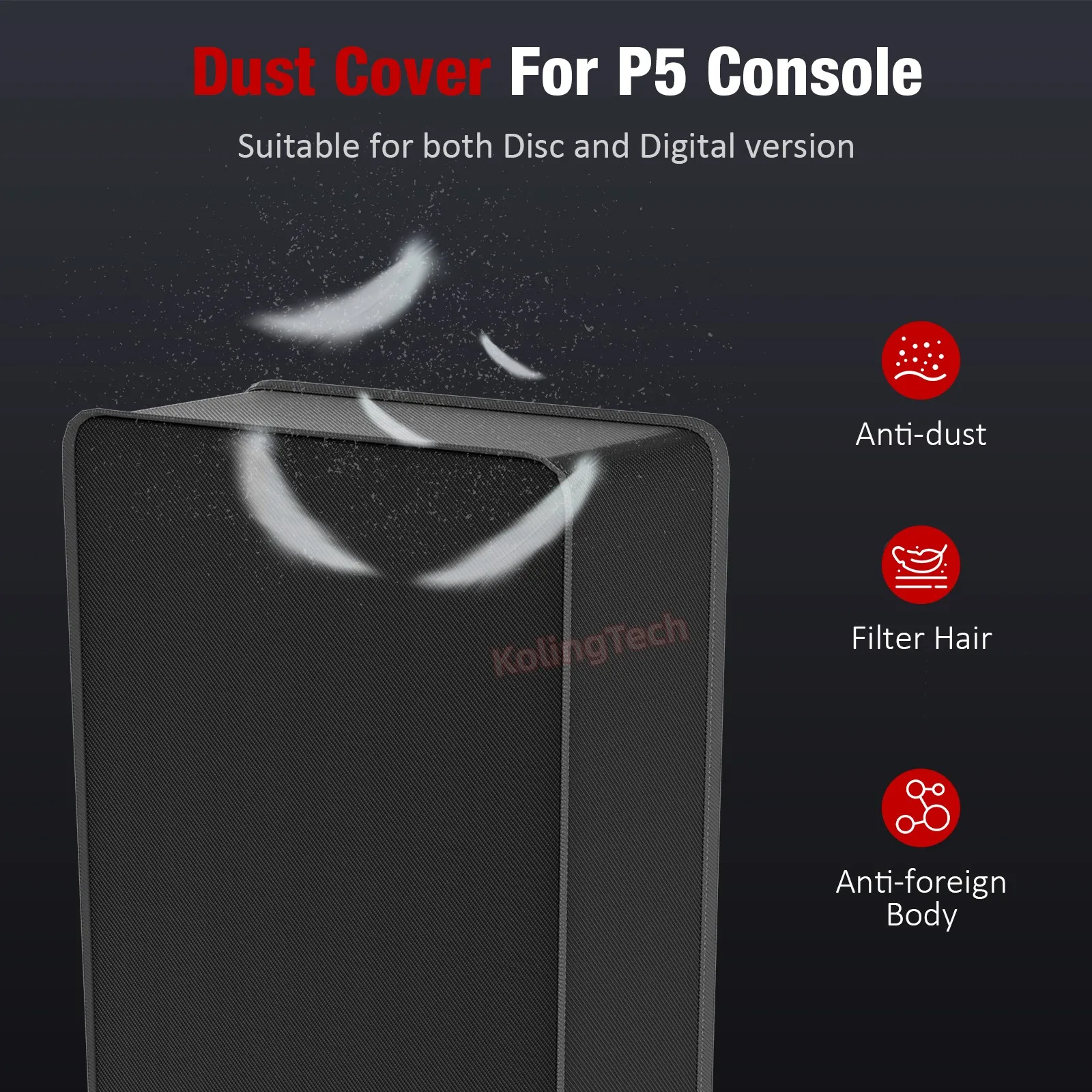 Nylon Dust Cover Skin for ps5 Slim Soft Neat Lining Dust Guard Anti Scratch Waterproof Sleeve for Sony Playstation5 Slim Disc