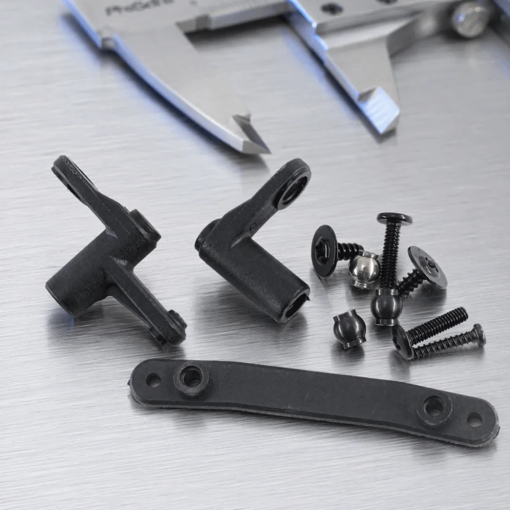 1/16 Scale Servo Crank Arm Kit Easy Installation High Strength RC Crank Link Arm for SCY 16101/16102/16103/16201 1/16 RC Car