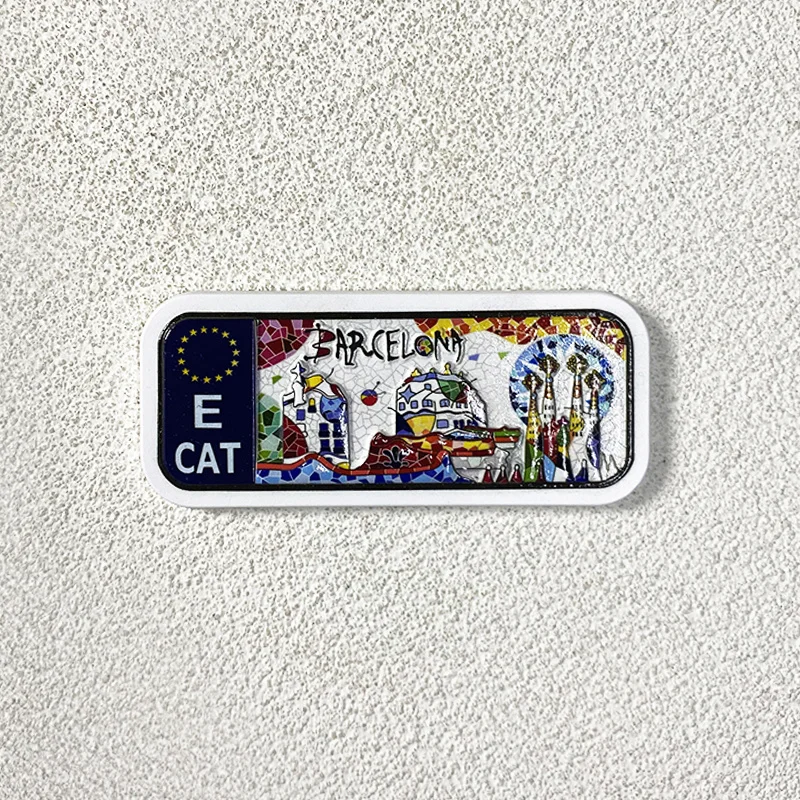 

Barcelona 3D Resin Refrigerator Magnet - Cultural Heritage and Vibrant Art from Spain