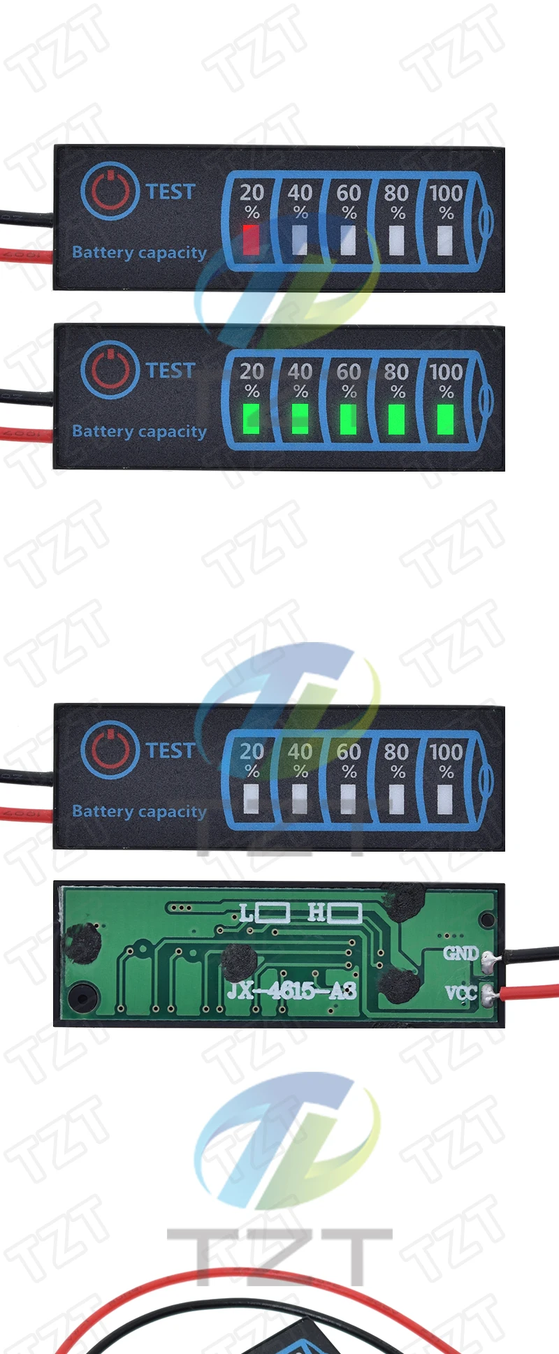 1S-8S 18650 Li-Ion Lipo Lithium 5-30V Blei-Säure-Batterie-Ladezustandsanzeige Tester LCD-Anzeige Messgerät Modul Kapazität Spannungsmesser – Detail 3