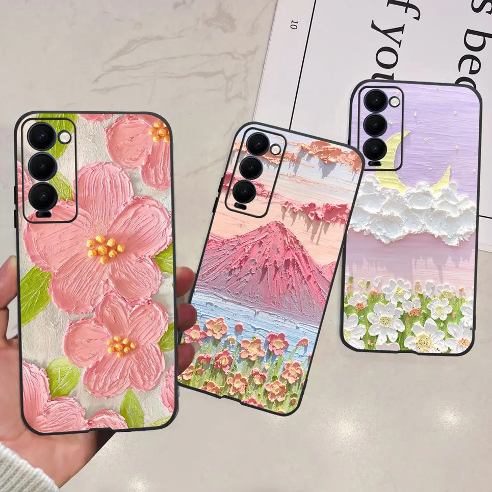 For Tecno Camon 18 Case Cute Cartoons Cover For Tenco Camon 18 P 18 Premier 18i Phone Case Camon18 CH6 CH7 Soft Fundas Clear Bag