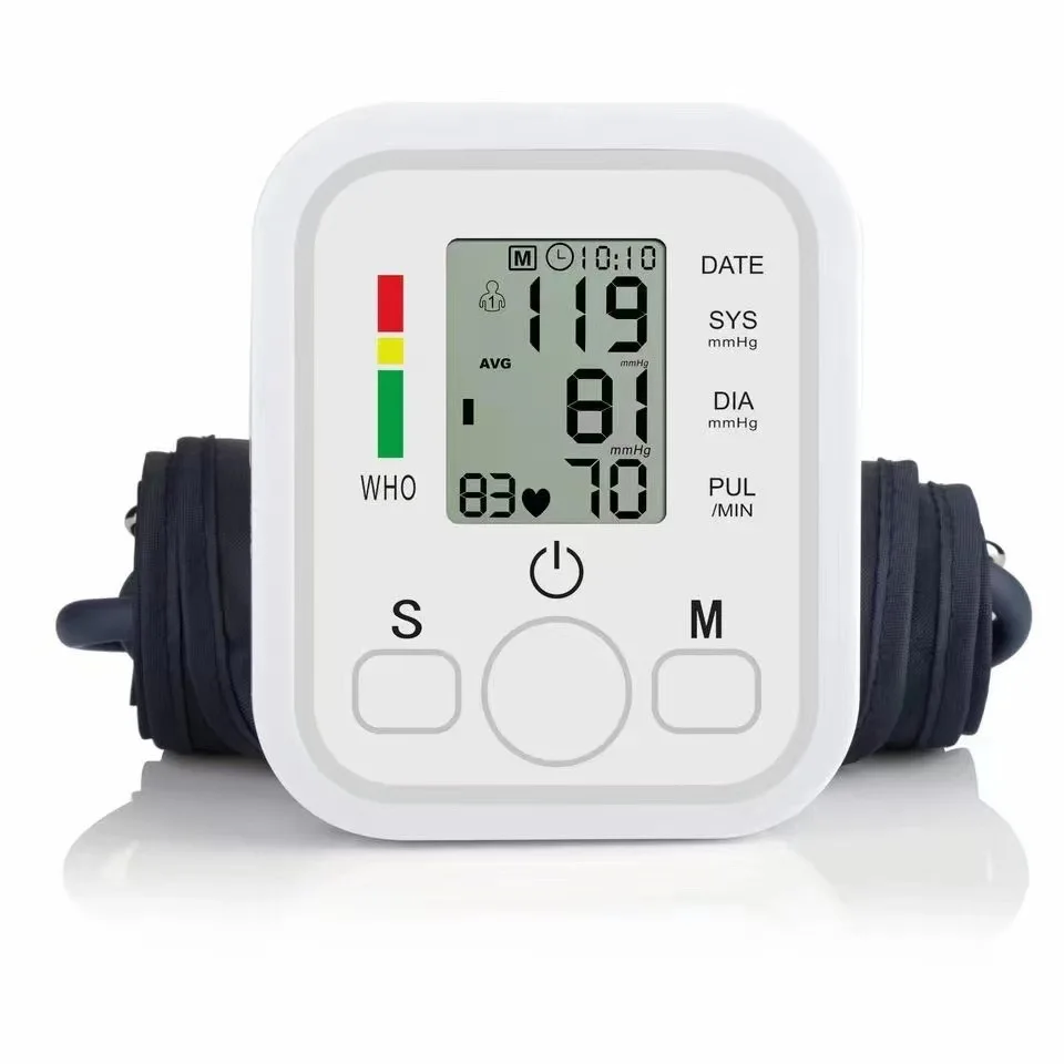 Blood Pressure Monitor Sphygmomanometer Bp Heart Rate Pulse Meter Automatic Arm Type Home Electronic Ce Digital