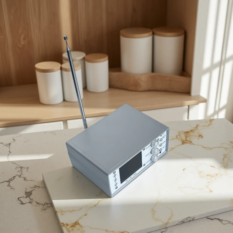 ステレオデスクトップFMラジオ、高感度TEF6686ステレオラジオ、FM/AMグローバルバンドラジオ受信機、65MHz-108MHz