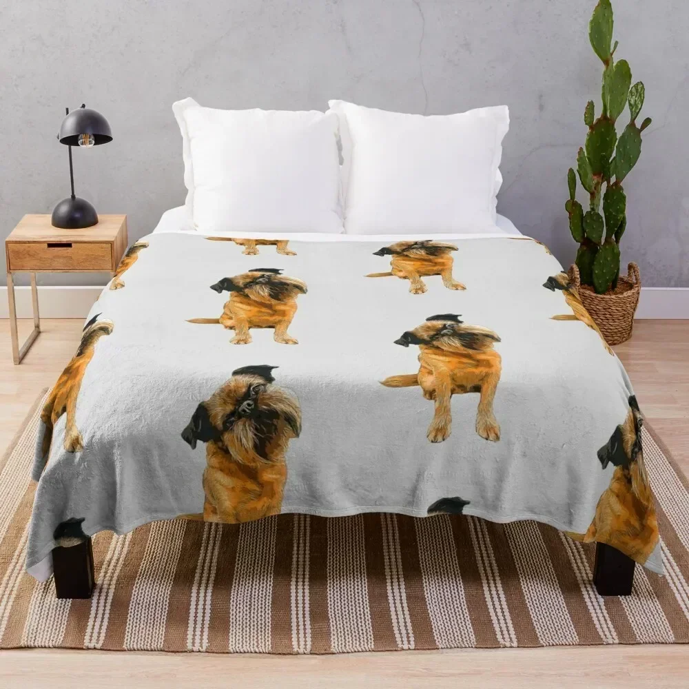 

Brussels Griffon Gorgeous Dog Art! Throw Blanket wednesday Sofas Furry Beach Blankets