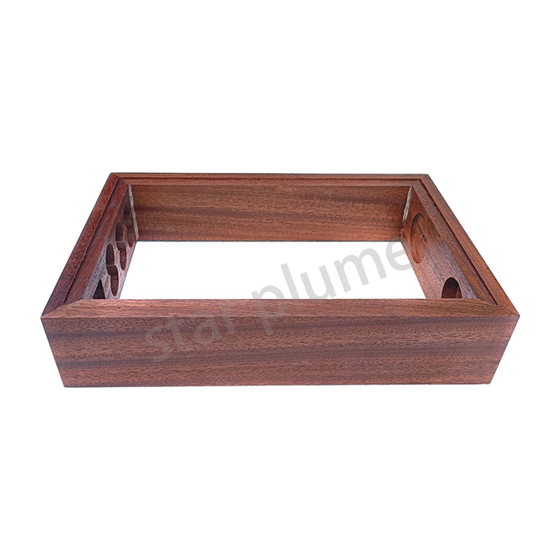 (200*60*300mm) Sapele Wood Frame Aluminum Amplifier Case Headphone Amp Audio Case Vacuum Tube Amplifier Chassis Shell DIY Box