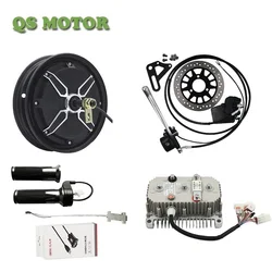 Motore mozzo QS205 da 10 pollici 4000W 55H V3 con Controller sinusoidale Kelly con funzione rigenerativa