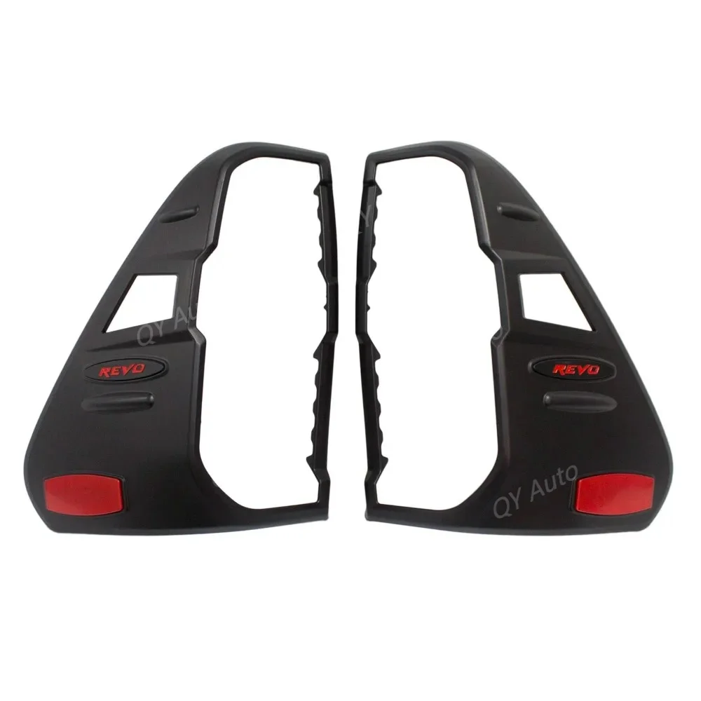 Matte ABS Rear Lamp Cover For Toyota Hilux 2021-2022 Decoration Protection Matte Black Cover