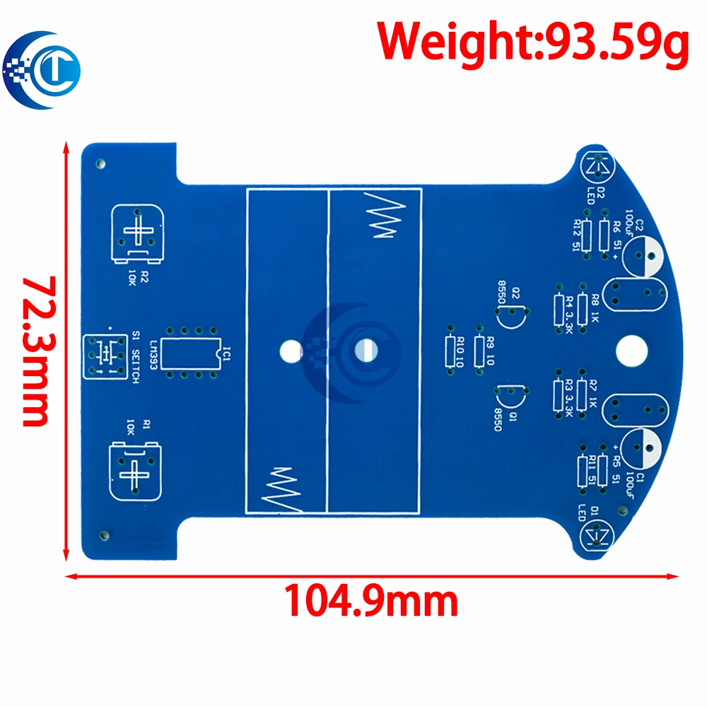 D2-1 DIY Kit Intelligent Tracking Line Smart Car Kit TT Motor Electronic DIY Kit Smart Patrol Automobile Parts DIY Electronic