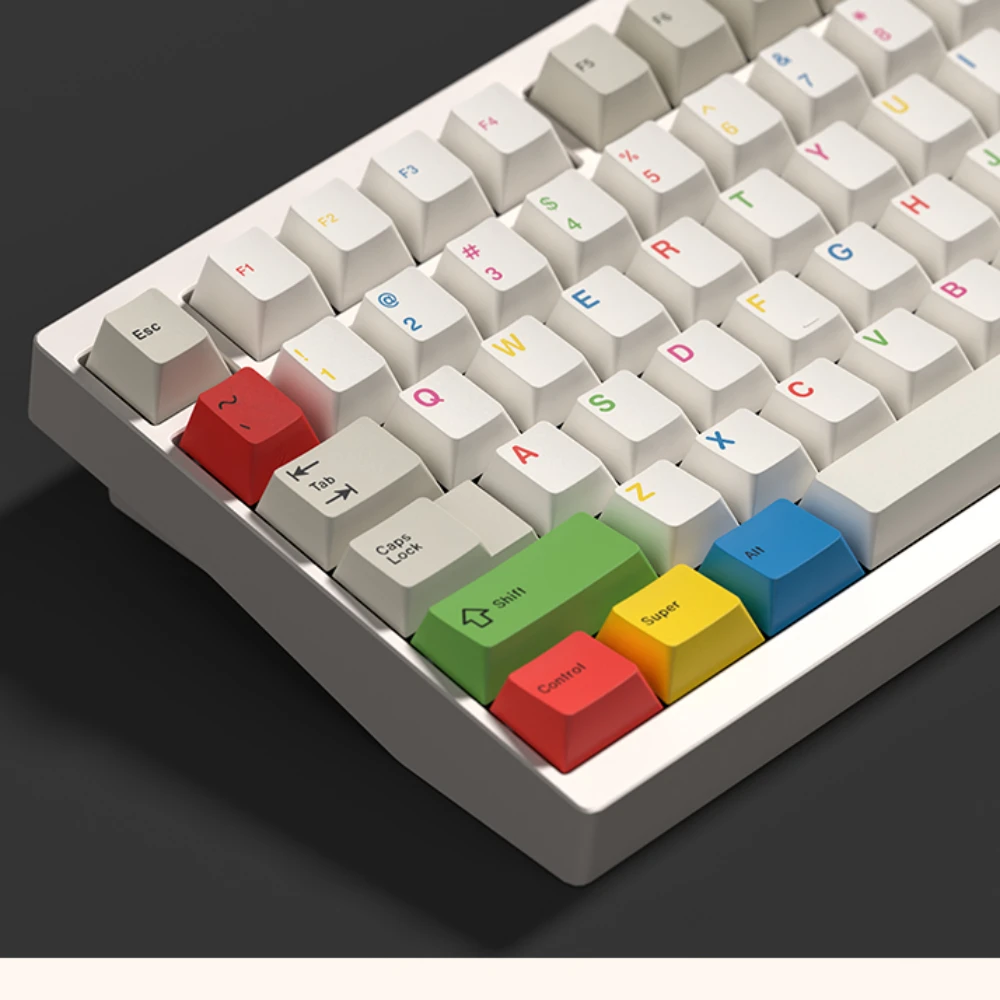 122pcs Key Cap Key House RGB Theme PBT Thermal Sublimation Cherry-Profile for Mechanical Keyboard 65/75/68/80 Layout Hot Swap
