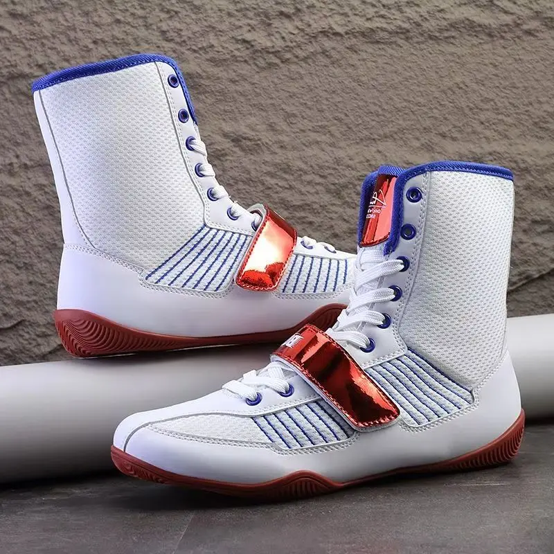 

Новые мужские борцовские кроссовки 2026 года, высокие боксерские кроссовки для мужчин, профессиональные молодежные боксерские кроссовки, износостойкие мужские боксерские кроссовки