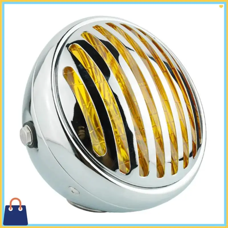 

Efficient For Honda Yamaha Gn125/Cg125 Modified Retro Universal Motorcycle 12V Black Shell Front Retro Round Headlight