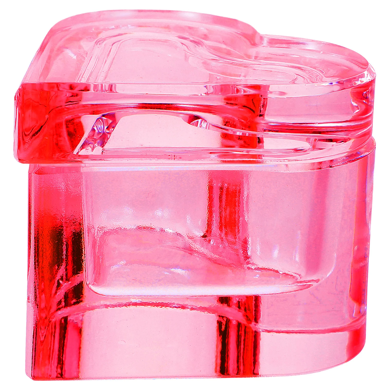 

Хрустальное стекло в форме сердца, крышка для ногтей, долговечный акриловый держатель для жидкости, принадлежности для дизайна ногтей, аксессуары для маникюра