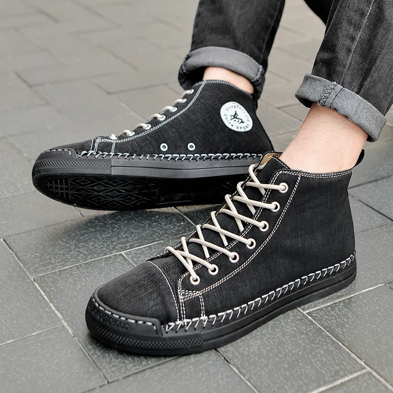 

Size 48 Mens Shoes Walking Boots British Platform High Top Motorcycle Boots Shoes for Men Luxury Sneakers Men Botas Para Hombre