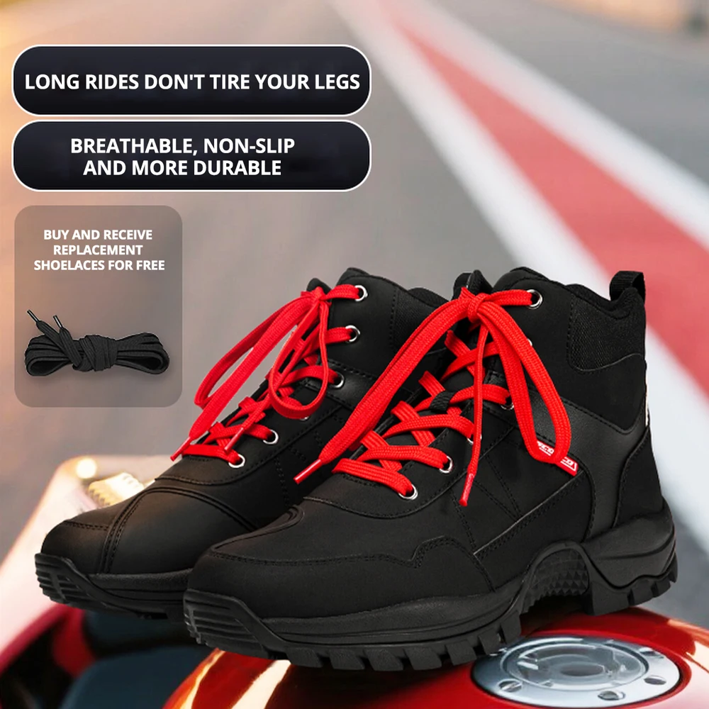 

Motorcycle Riding Boots Knight Motocross Racing Commuting Protection Motorbike Boot Non-slip Ventilate Shoes Motorcyclists Boots