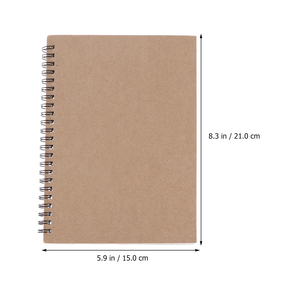 4Pcs A5 Kraft Notebook Diary Notebook Journal Writing Notebook for Student Size ( ) Office Notebook Student Notebook