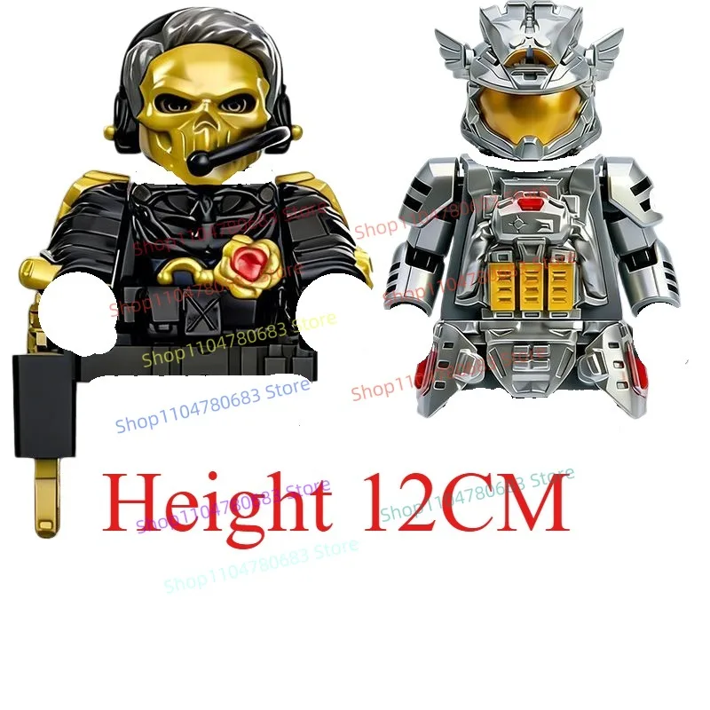 

MOC Building Blocks Mini Figures - Extra-Tall 12cm New Color Warrior Assembly Model - Anime and Video Game Character Toy Gift