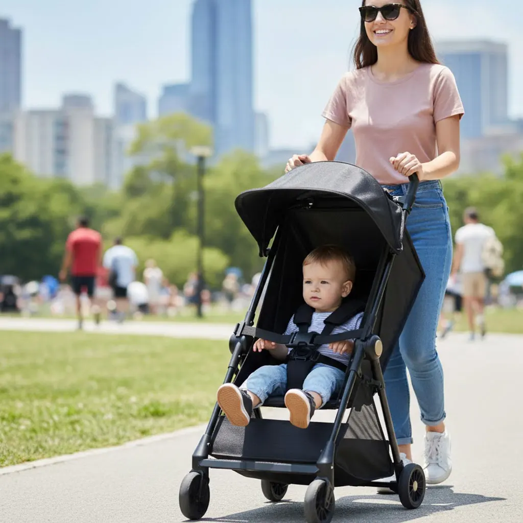 

Ultra-Lightweight Travel Stroller | One-Hand Folding Pocket Umbrella Stroller | Compact Airplane Friendly Baby Pushchair