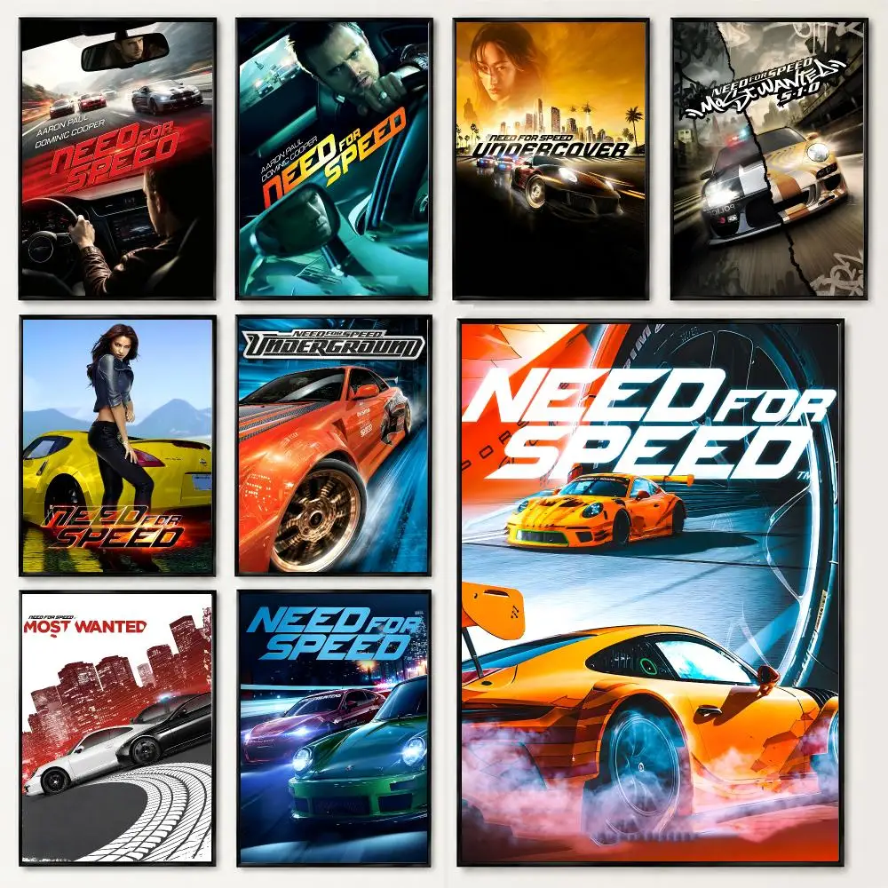 Game Need For Speed Poster Poster HD Printing Soothing And Cream Style Home Decor For The Living Room Cafes Gift