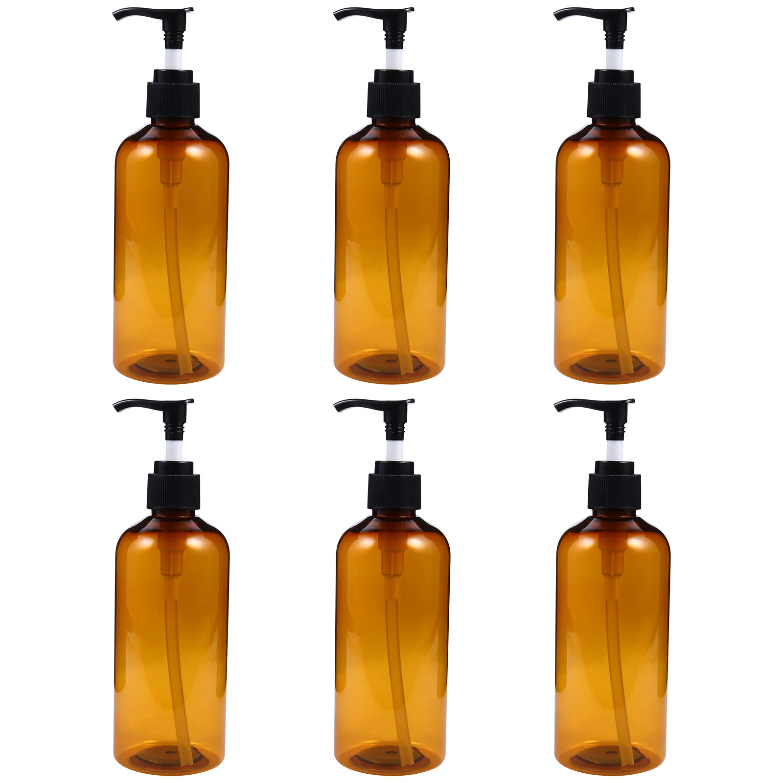 

6 Pcs Bottled Lotion Press Travel Shampoo Bottles Toiletries Liquid Containers Plastic Refillable