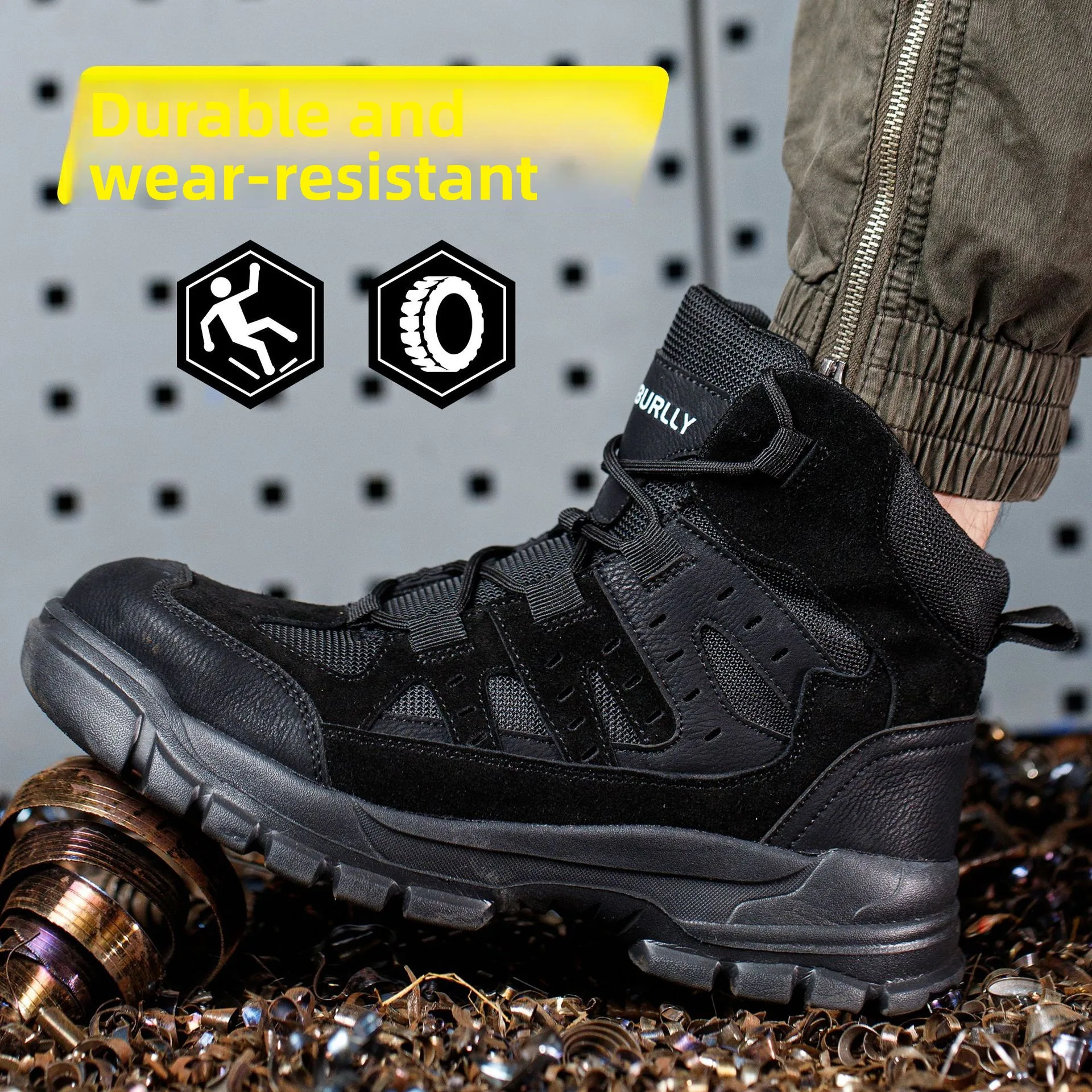 أحذية أمان رجالية حماية العمل الصلب تو أحذية رياضية الرجال أحذية العمل أحذية رياضية مكافحة سحق مكافحة طعن مقاوم للماء تنفس