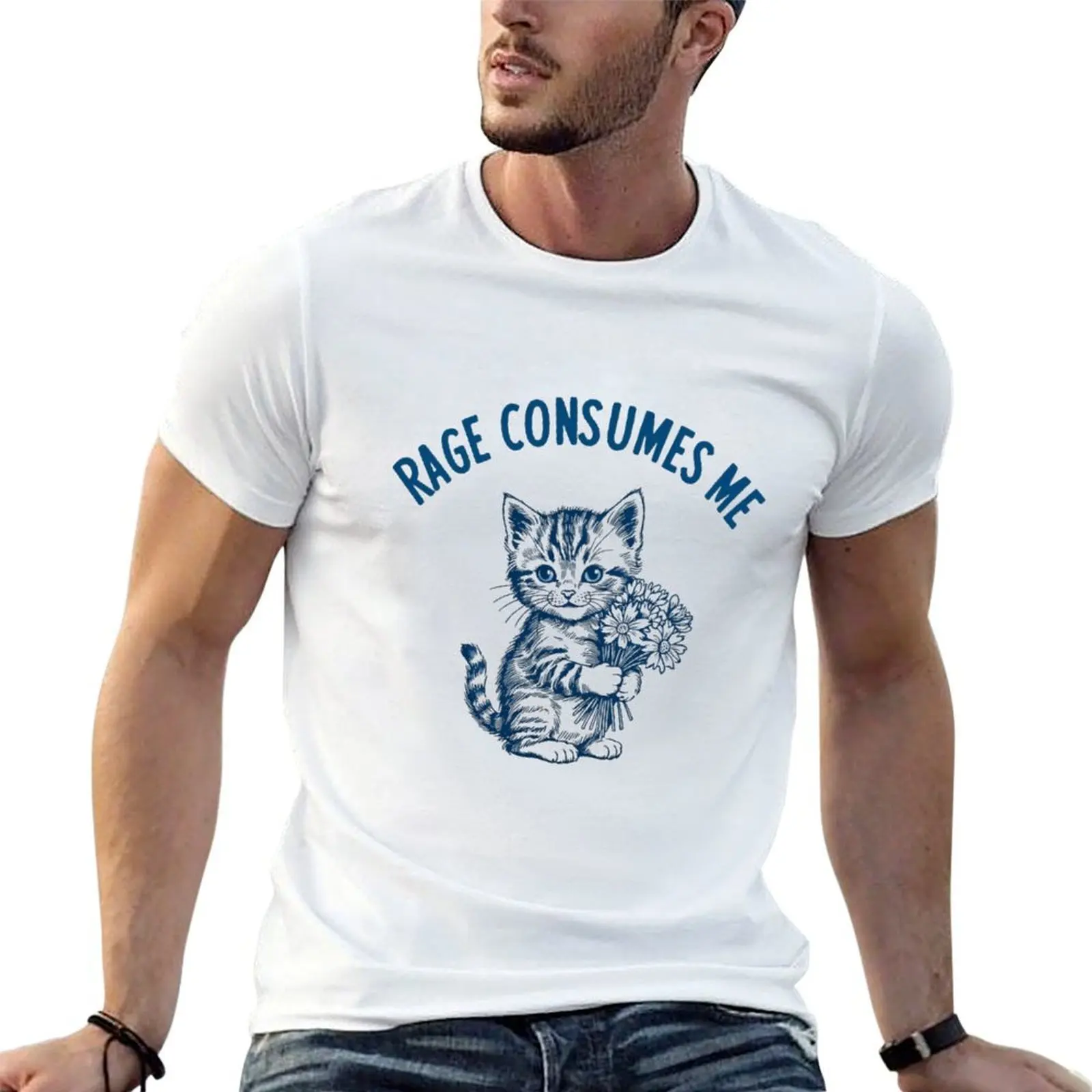 

shirt shirts funny Rage t Vintage Consumes cotton Kitten shirt Me t for t Funny man T-Shirt man luxury