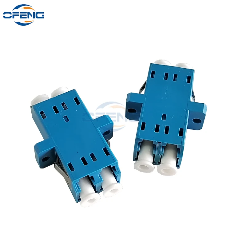 

LC duplex fiber optic coupler Fiber Optic Coupler single-mode All-in-One with Iron adapter Connector LC UPC blue customized