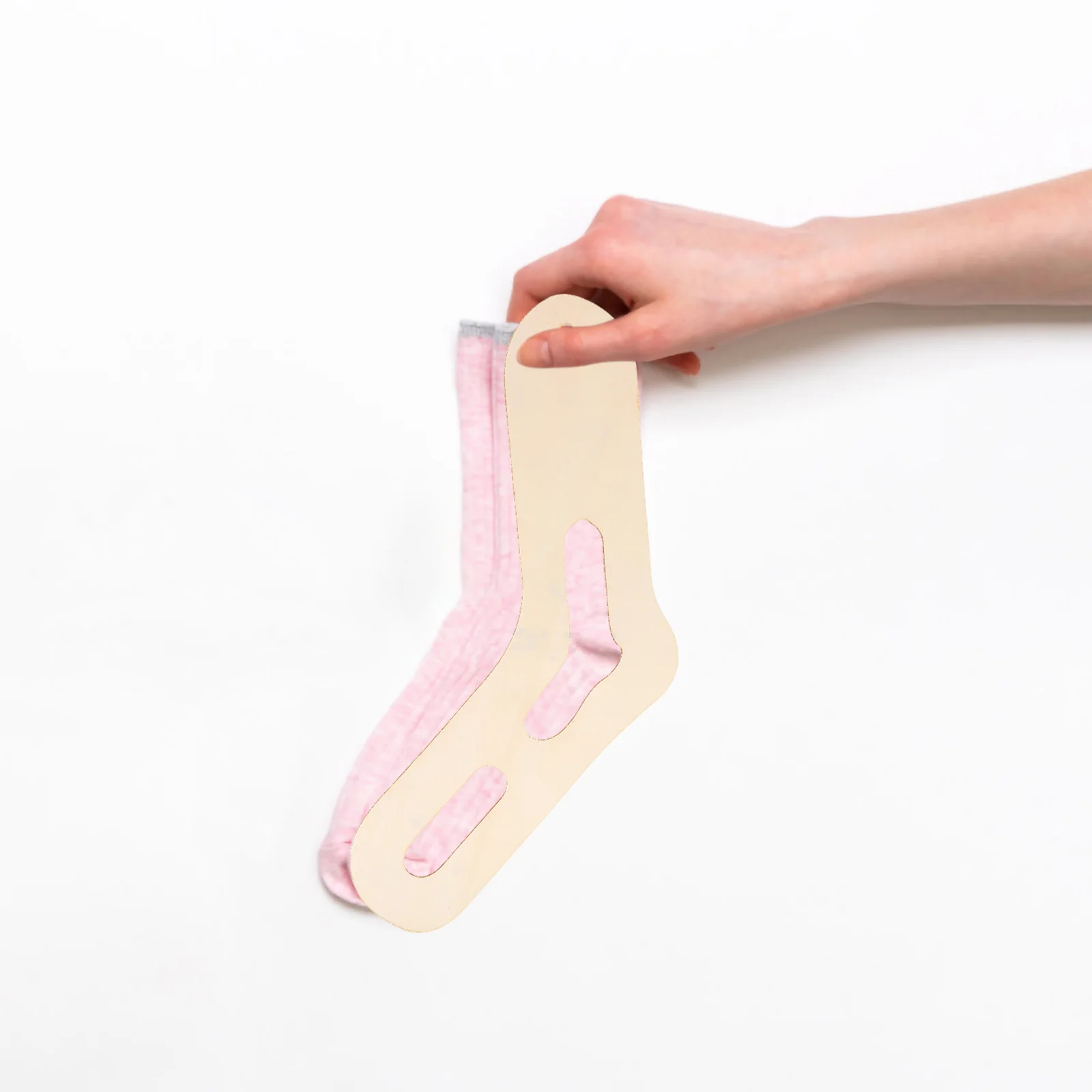 Adjustable Sock Display Board Wooden Sock Holder for Retail Presentation and Home Organization Hosiery Sample Display Stand