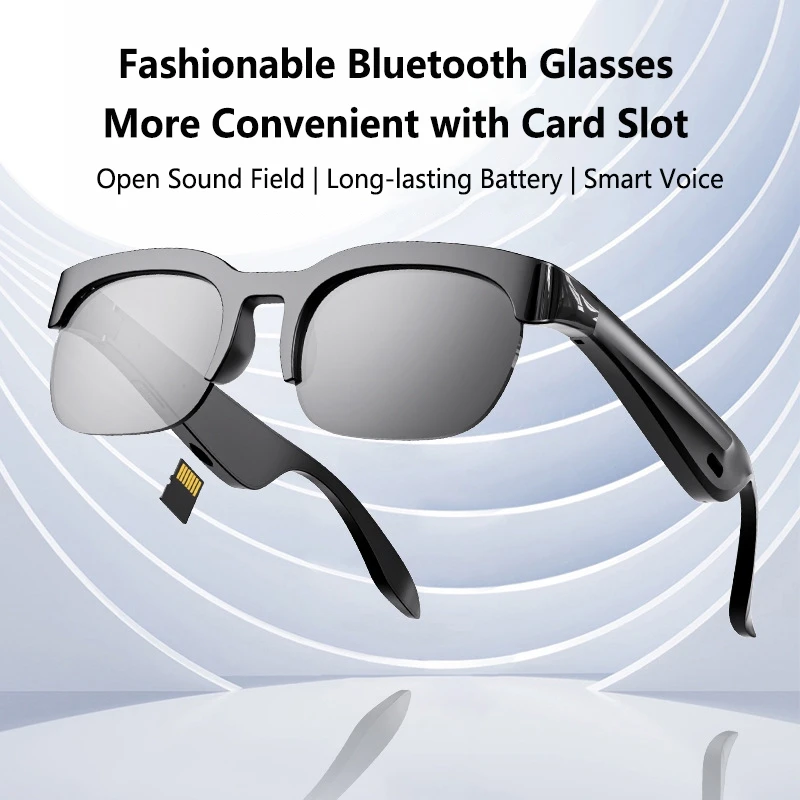New Smart Bluetooth Glasses AI Motorcycle Goggles Player Surround Sound Touch Control Multifunctional Smart Sunglasses 2026