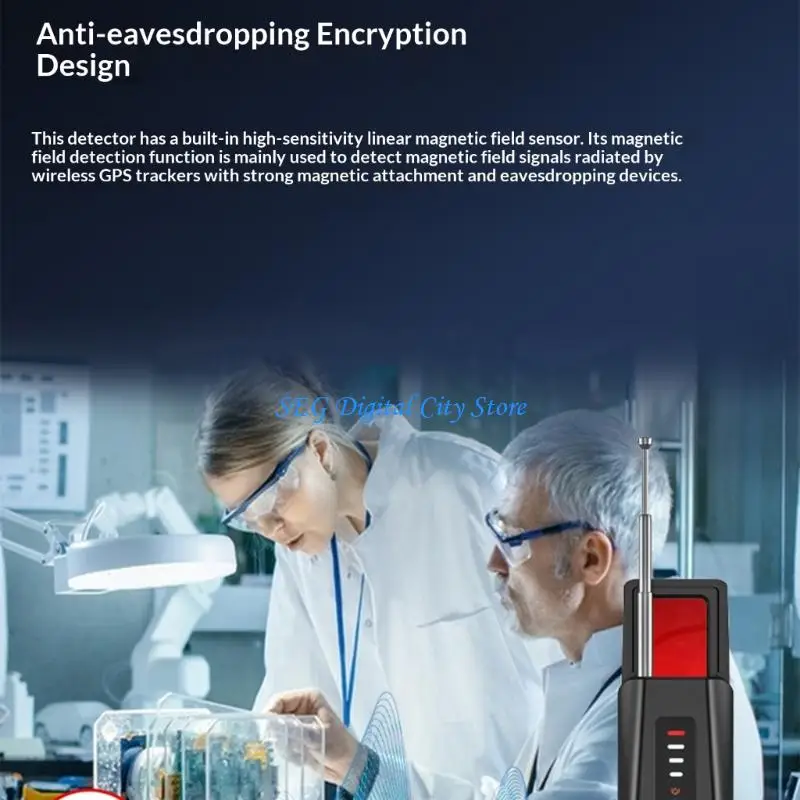 U75B Rechargeable Against Tracking & Detector with Sound Light Vibration Alarm ABS