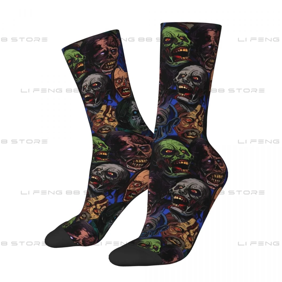 Walking Dead Zombie Pattern Unisex Winter Socks Cycling Happy Socks Street Style Crazy Sock