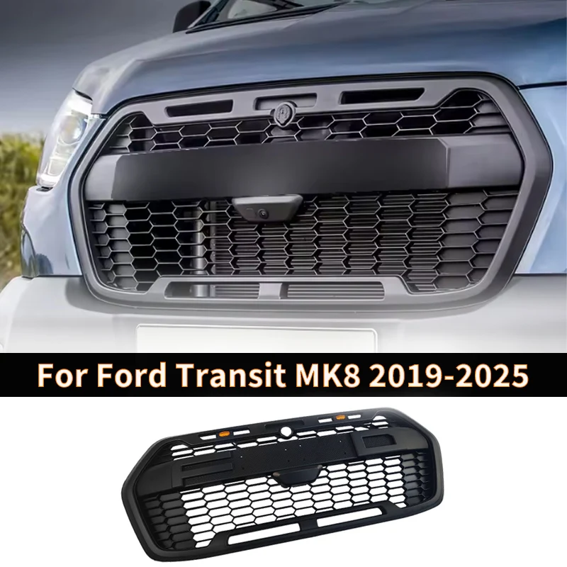 

Car Front Bumper Grilles for Ford Transit MK8 2019 2020 2021 2022 2023 2024 2025 Hood Grill Guard Protector Cover Auto Parts