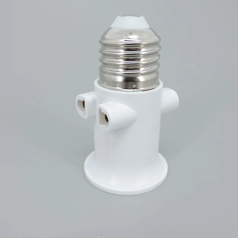 AC 110V 240V 4A E27 Power LED Bulb Lamp Base Socket to EU Plug Adapter Lighting Light Holder Connector Screw Conversion plug