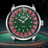 Mark Fairwhale 5031 nuevo 2025 marca superior reloj de hombre cuarzo números arábigos rueda de esfera giratoria reloj automático diamante luminoso