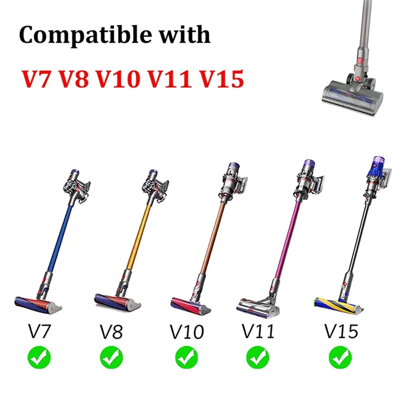 رأس فرشاة مكنسة كهربائية ، أداة تنظيف الأرضيات ، توربين كهربائي ، ملحقات Dyson V7 ، V8 ، V10 ، V11 ، V15