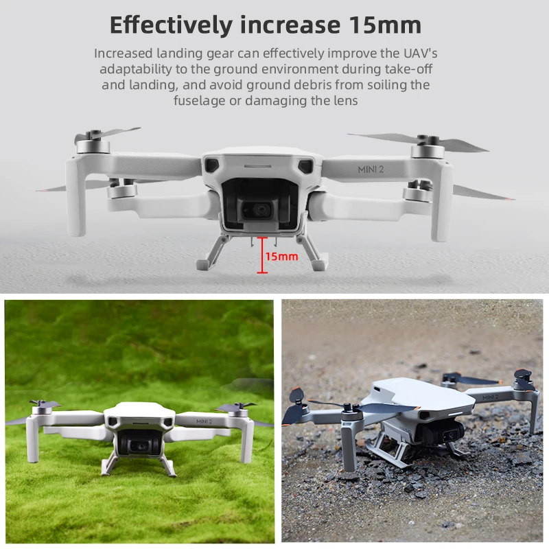 Drone Foldable Landing Gear for DJI Mavic Mini 1 2 SE Quick Release Height Extender Leg for DJI MINI 4K Protector Accessories