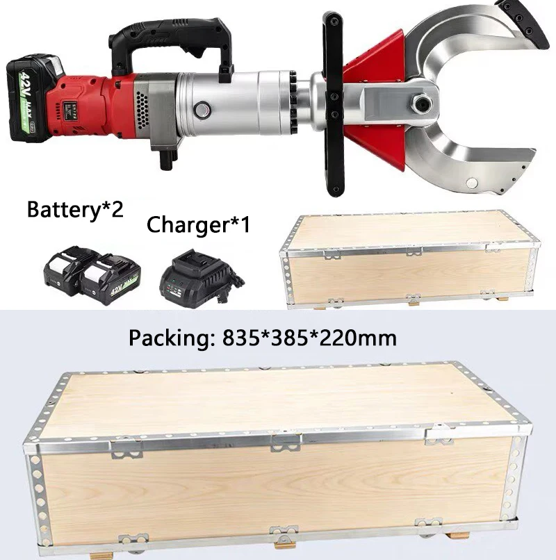 250KN Electric Hydraulic Cable Cutting Machine SDA-120 Copper Aluminum Armored Cable Cutter 120mm Cable Recycling Scissors