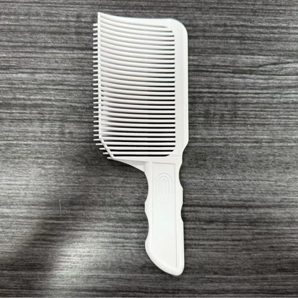 Plastic Fading Comb Heat Resistant Curved Barber Clipper Blending Comb Anti-Static Positioning Flat Top Hair Cutting Comb Salon