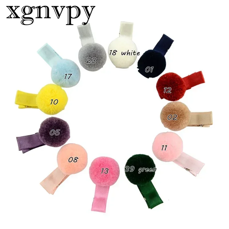 

XGNVPY Children hairpins korean princess baby hairball little girl hairpin hair ornament headpiece girl baby side clip