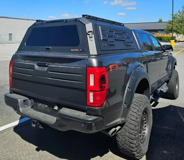 

High Quality Aluminum Alloy Retractable Roll Pickup Hardtop Truck Bed Cover Ranger Camper Shell Customized No Drill