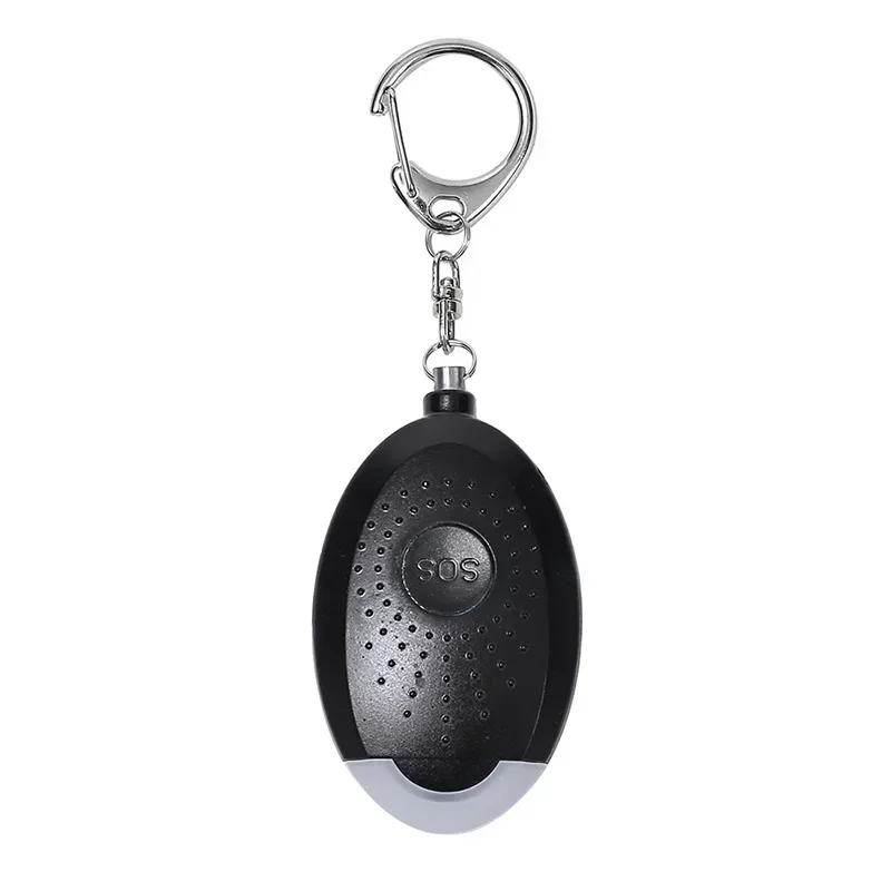 Portable Emergency Personal Security Alarms Self-Defense 130Decibels LED Light Safety Key Chain Pedant for Woman Kids Elderly